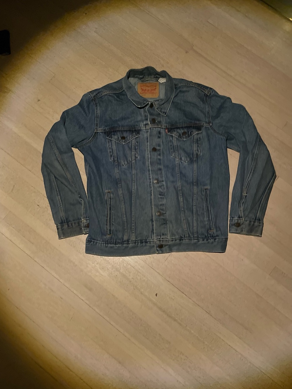 Levi's Blue Denim Button-Front Jacket 2015